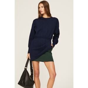 Something Navy Blue Colorblock Sweater Dress